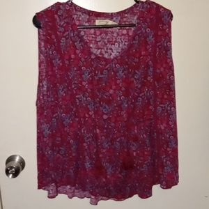 Women's bohemian sleeveless blouse